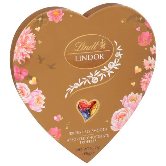 Order Lindt LINDOR Assorted Chocolate Candy Truffles Heart, Valentine's Day Assorted Chocolates with Truffle Center, 5.5 oz. food online from Cvs store, WILLIMANTIC on bringmethat.com
