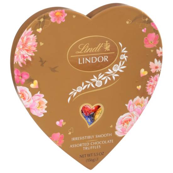 Order Lindt LINDOR Assorted Chocolate Candy Truffles Heart, Valentine's Day Assorted Chocolates with Truffle Center, 5.5 oz. food online from CVS store, MANLIUS on bringmethat.com