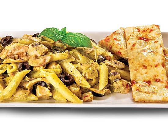 Order Creamy Pesto Chicken food online from Pizza Guys store, Corona on bringmethat.com