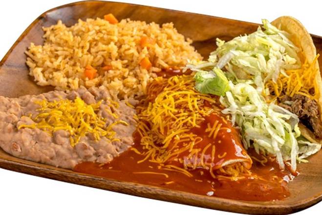 Order #20 Taco and Enchilada food online from Filiberto Mexican Food store, Mesa on bringmethat.com
