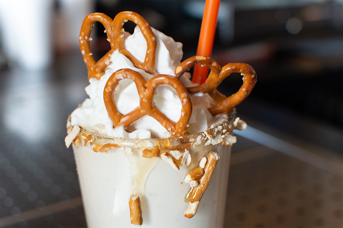 Order Salted Caramel Pretzel food online from Bad Daddy's Burger Bar store, Raleigh on bringmethat.com