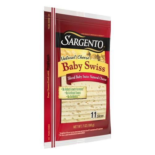 Order Sargento · Baby Swiss Cheese Slices (11 slices) food online from Shaw's store, Warwick on bringmethat.com