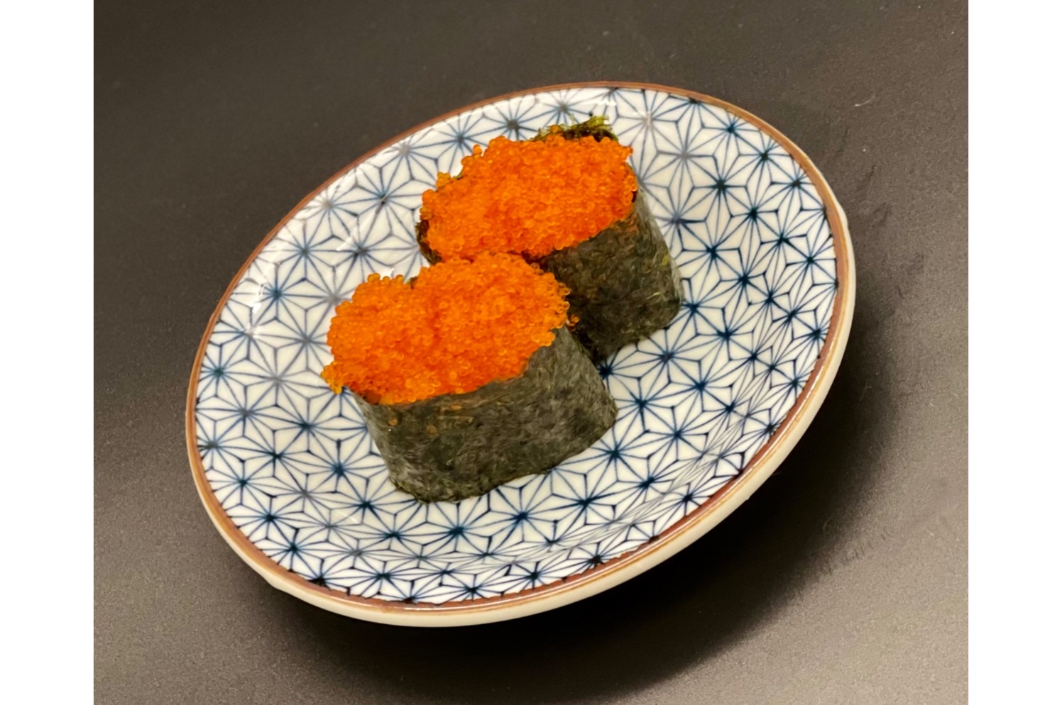 Order 2 Pieces Tobiko Nigiri food online from Eat Sushi Restaurant store, San Francisco on bringmethat.com