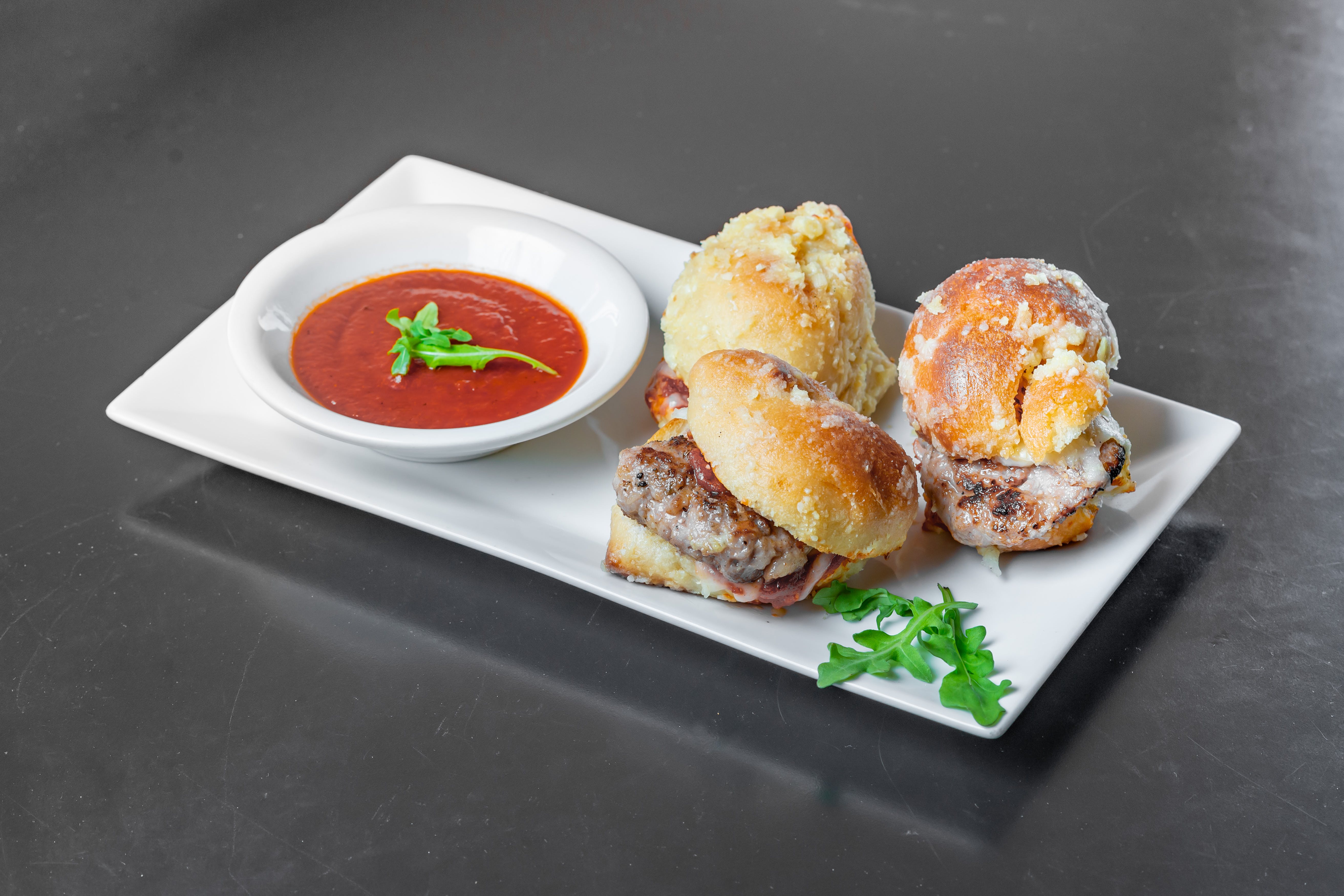 Order Garlic Knot Sliders - Appetizer food online from Little Italy Brick Oven store, Washington on bringmethat.com