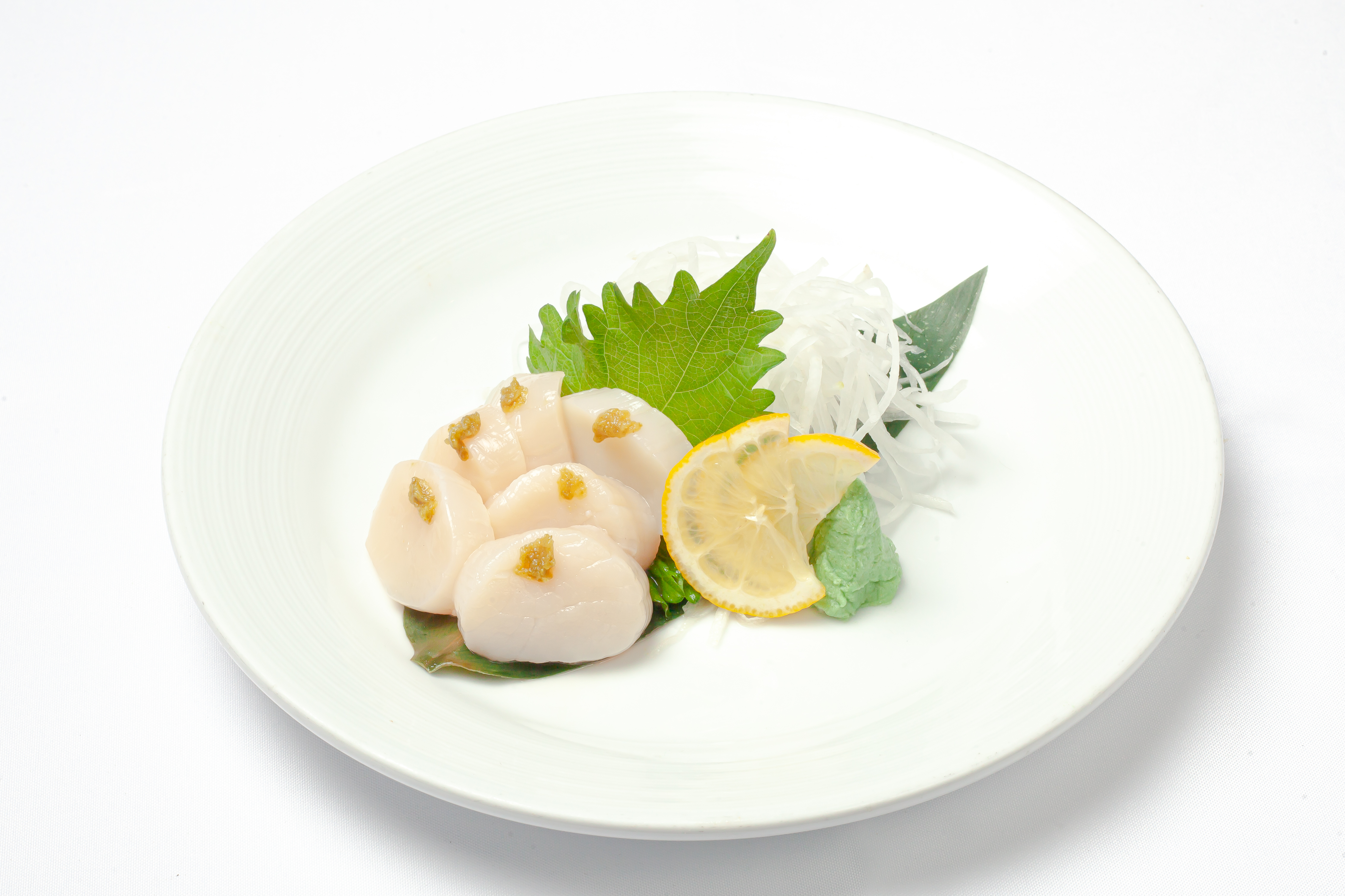 Order Scallop Sashimi food online from The Backhouse store, Los Angeles on bringmethat.com