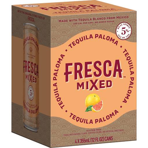 Order Fresca Tequila Paloma 4 Pack (4PKC 12 OZ) 145183 food online from BevMo! store, Salinas on bringmethat.com