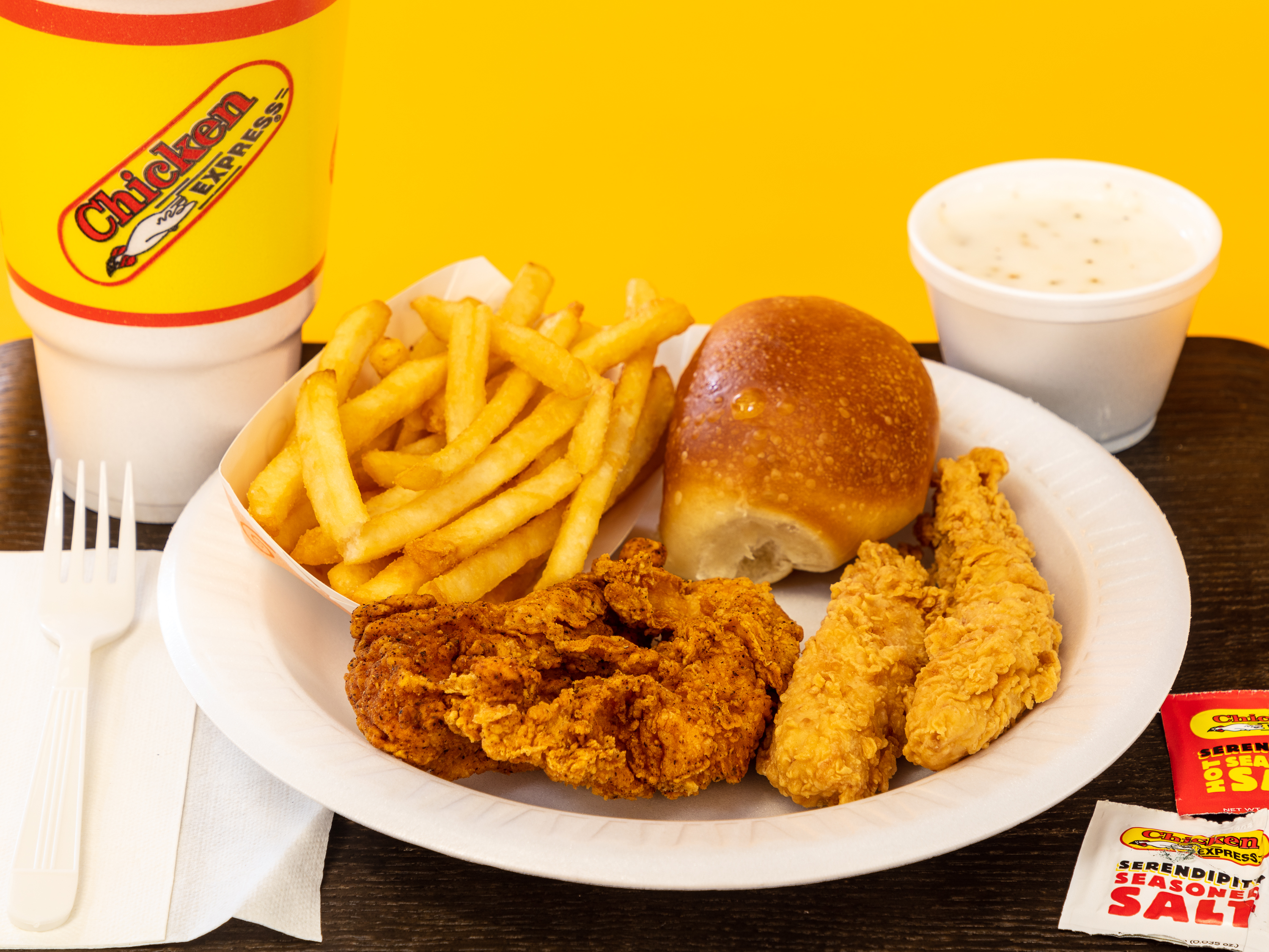 Order 4 Express Tenders Combo food online from Chicken Express store, Highland Village on bringmethat.com