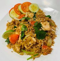 Order R1. House Fried Rice Dinner food online from Boba Tea Cafe store, Niagara Falls on bringmethat.com