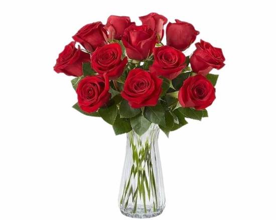 Order Dozen Roses food online from Heritage Flowers store, Wake Forest on bringmethat.com