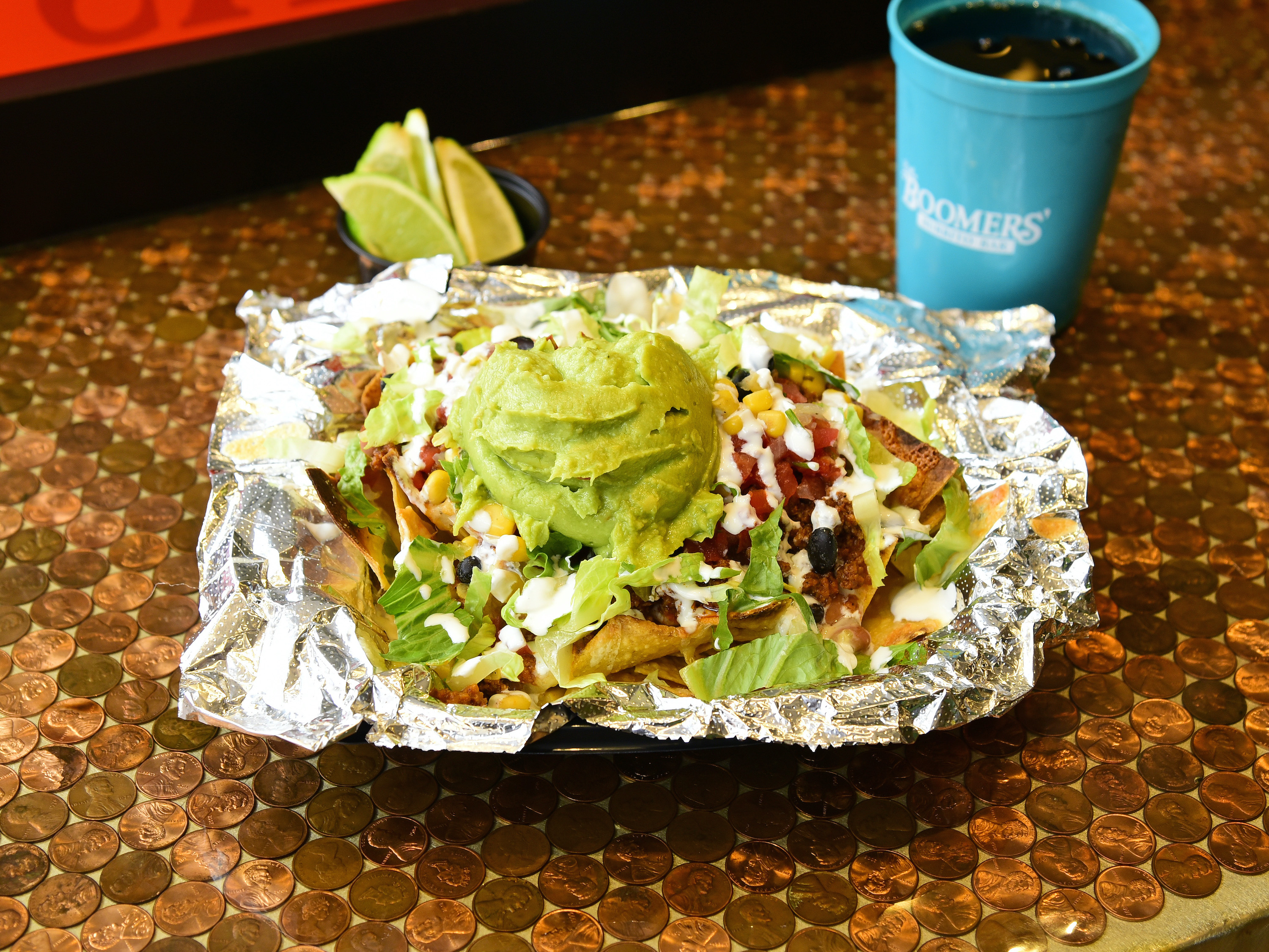 Order Nachos food online from Little Boomers' Burrito Bar store, Corning on bringmethat.com