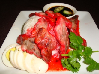 Order 36. BBQ Pork food online from Nine & Nine Thai Kitchen store, Pasadena on bringmethat.com