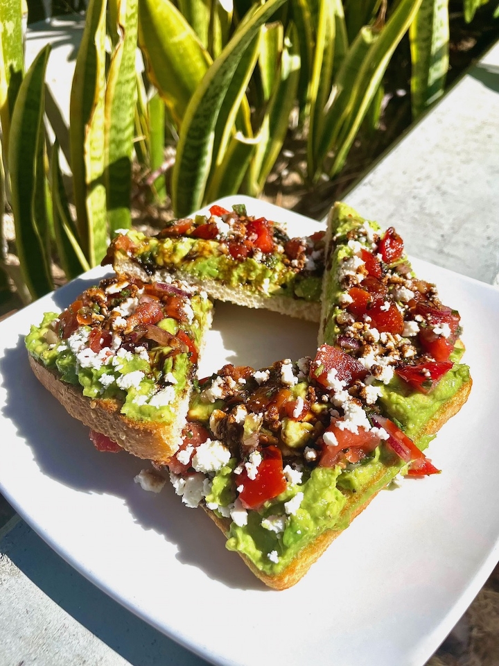 Order Avocado Toast food online from Stacked: Food Well Built store, Huntington Beach on bringmethat.com