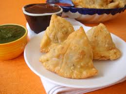 Order Punjabi Vegetable Samosa (3 pcs) food online from Chef of India store, Jersey City on bringmethat.com