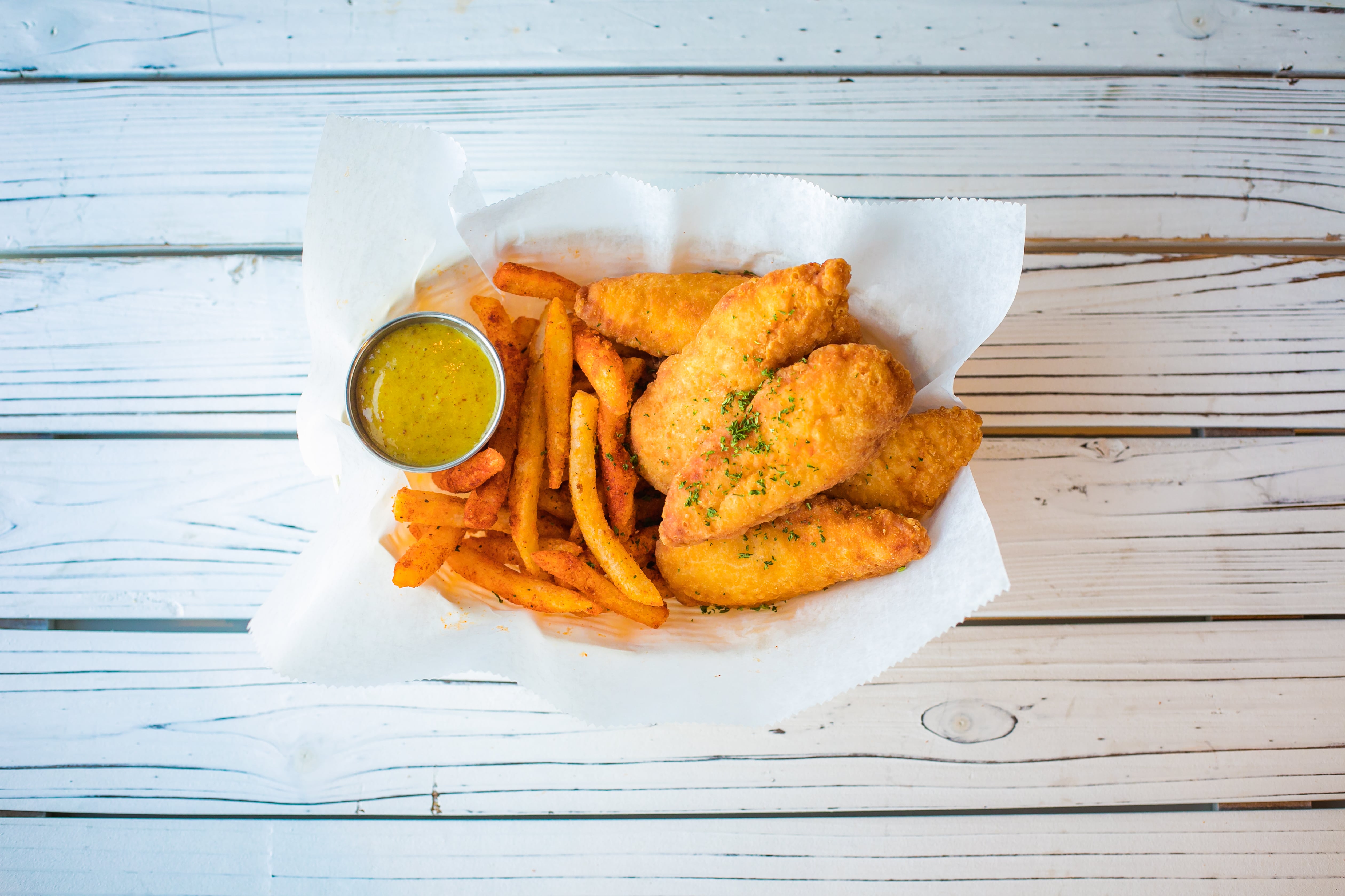 Order Chicken Fingers Basket food online from Ben's Crab store, Uniondale on bringmethat.com