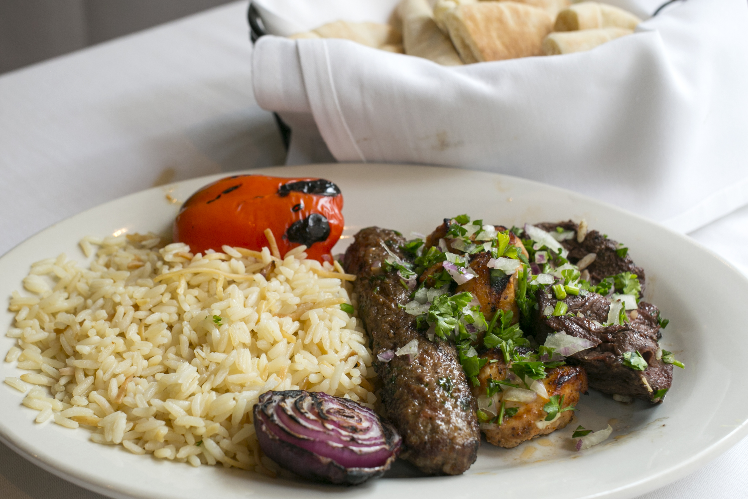 Order Kebab Combo food online from Sayat Nova Armenian Restaurant store, Chicago on bringmethat.com
