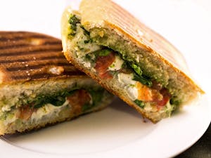 Order Caprese Sandwich food online from The Press store, Hays on bringmethat.com