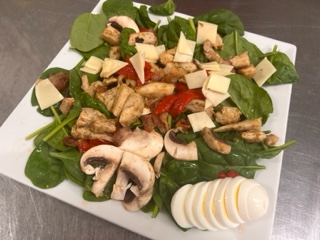 Order Mrs. D's Spinach Salad food online from Dunderbak's store, Whitehall on bringmethat.com