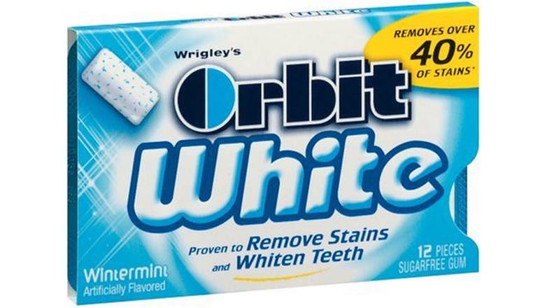 Order Orbit White Wintermint Gum - 12 Count food online from Trumbull Mobil store, Trumbull on bringmethat.com