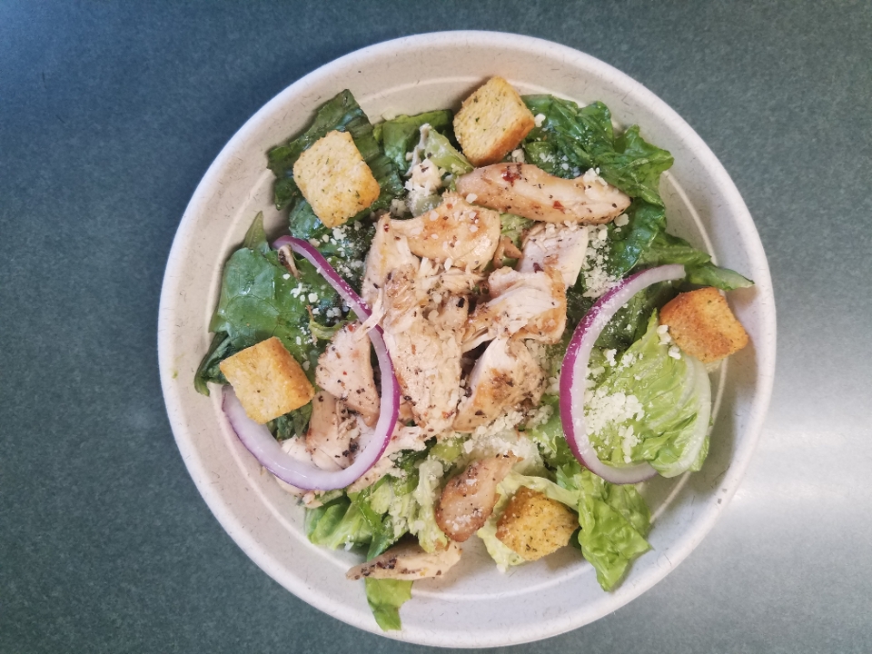 Order *Chicken Caesar Salad food online from Pellegrino's Deli Cafe store, Rochester on bringmethat.com