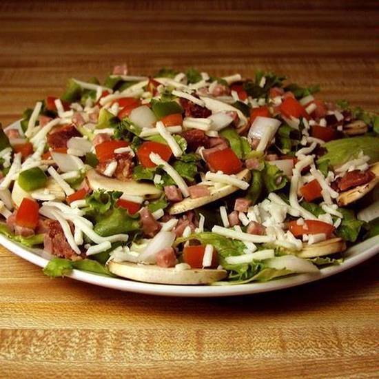 Order MrJim's Special Salad (Half) food online from Mr. Jim Pizza store, The Colony on bringmethat.com