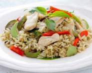 Order F7. Green Curry Fried Rice food online from Toledo Thai Restaurant store, Toledo on bringmethat.com