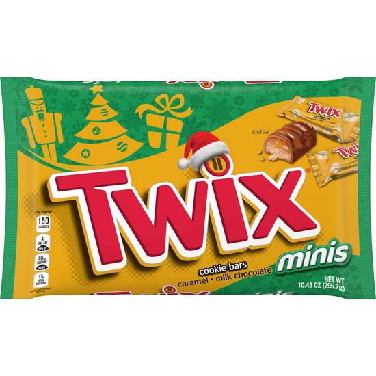 Order TWIX Holiday Caramel Cookie Bar Christmas Candy Minis Size, 10.43oz food online from CVS store, SAN ANSELMO on bringmethat.com