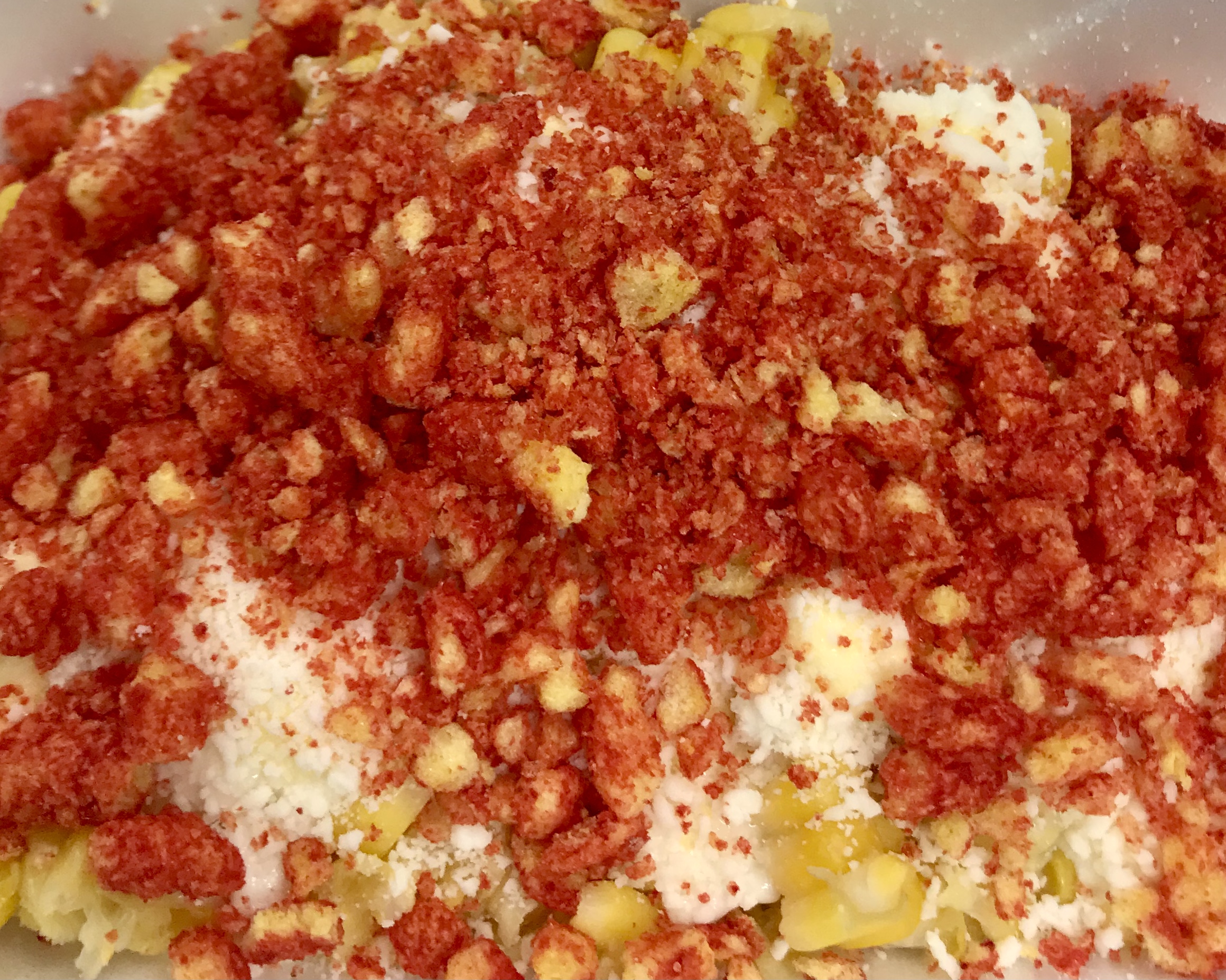 Order Elote with hot cheetos (large) food online from Fragola Yogurt store, Chicago on bringmethat.com