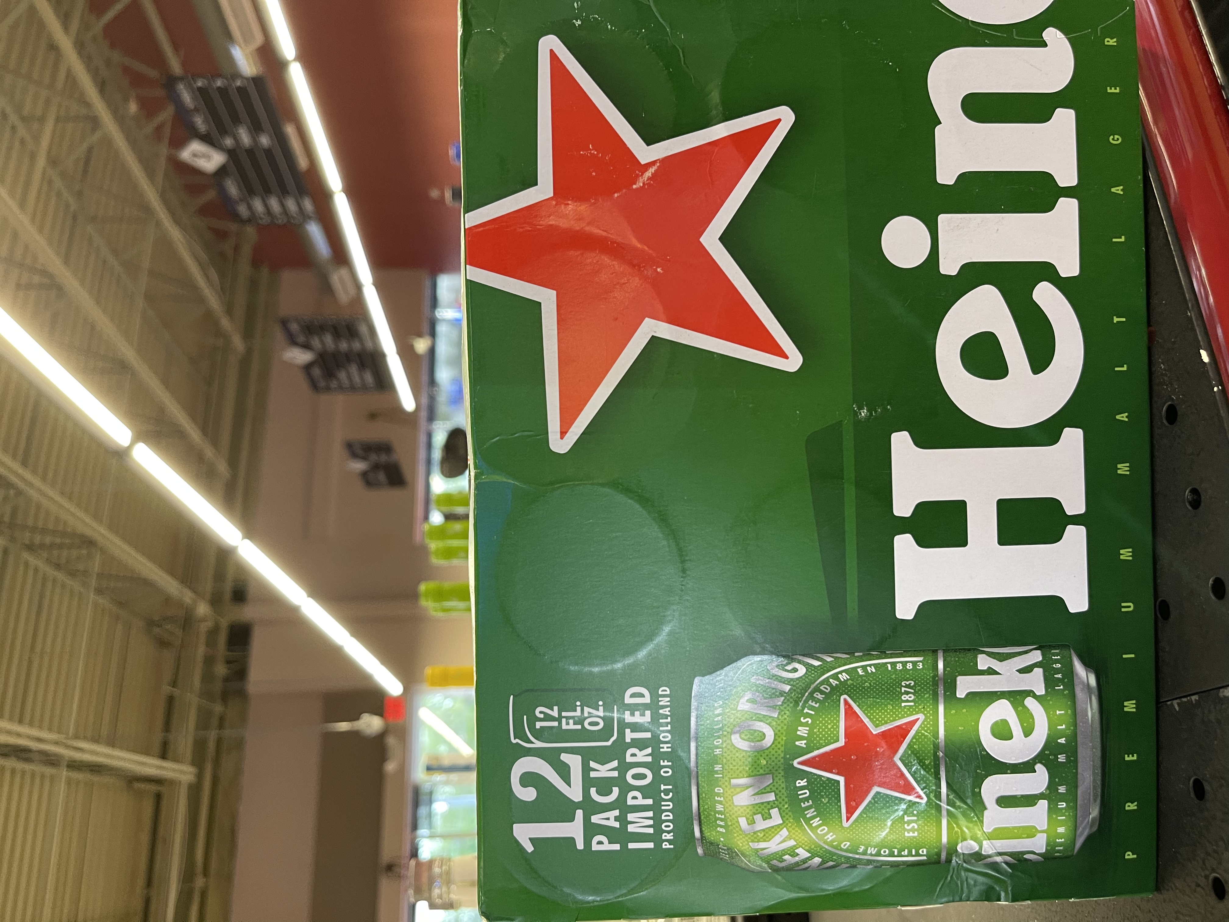 Order Heineken 12 Pack-12 oz. Can Beer  food online from Esplanade Wine & Spirits store, Arlington Heights on bringmethat.com