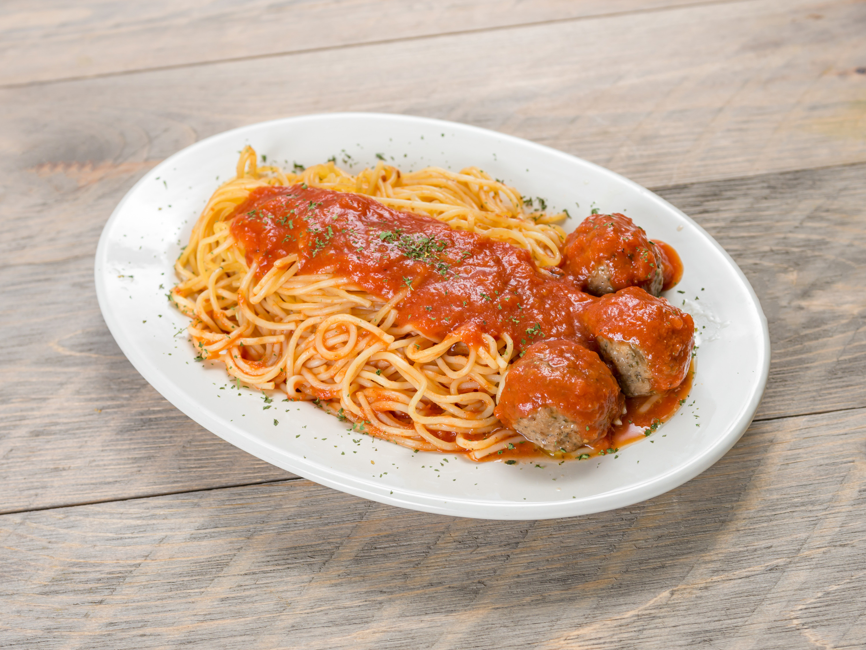 Order Spaghetti and Meatballs food online from Sarina Pizza store, Mohnton on bringmethat.com