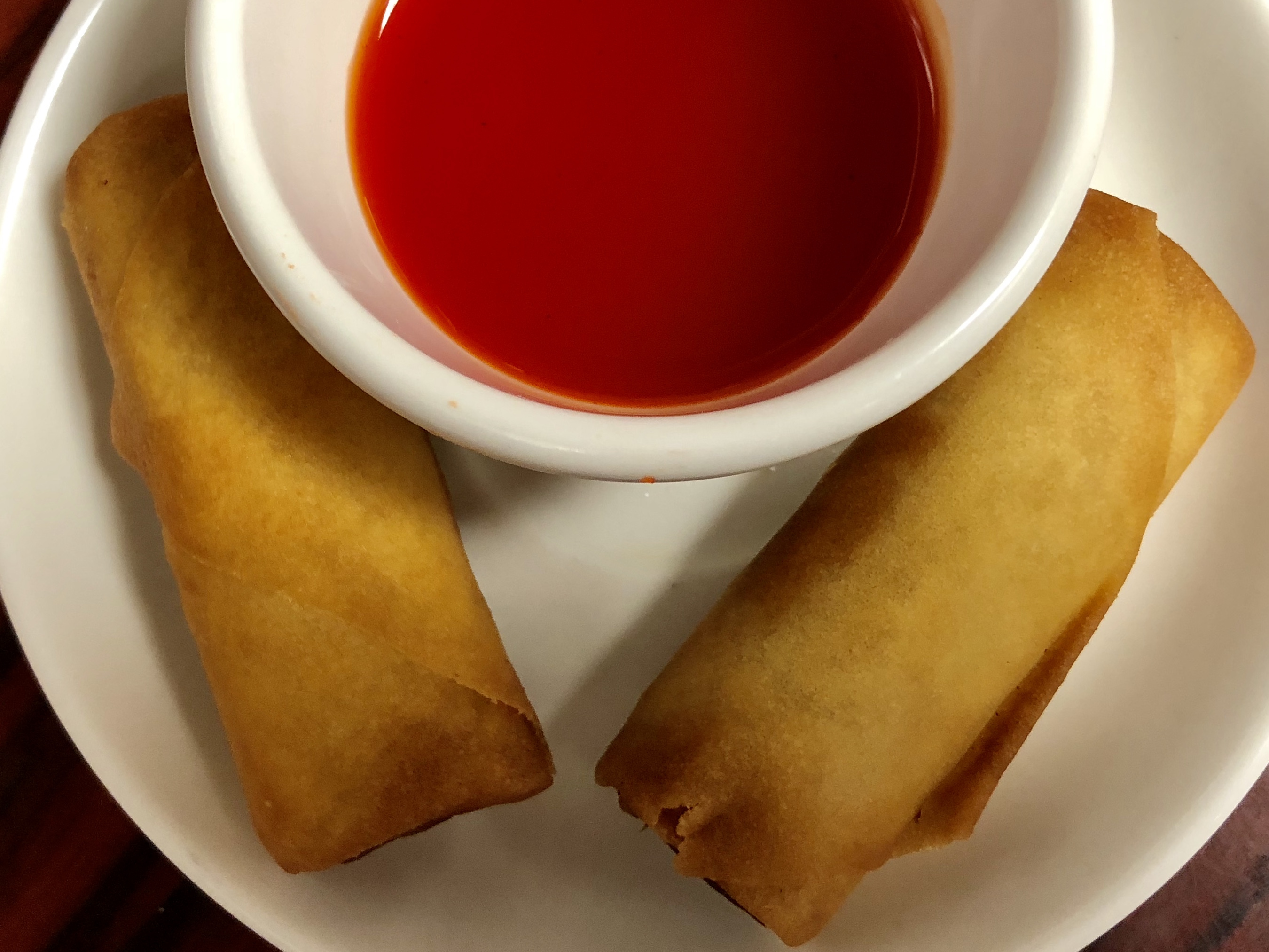 Order A1. Veggie Spring Rolls (2)素菜春卷 food online from East Wall Chinese Cuisine store, Plano on bringmethat.com