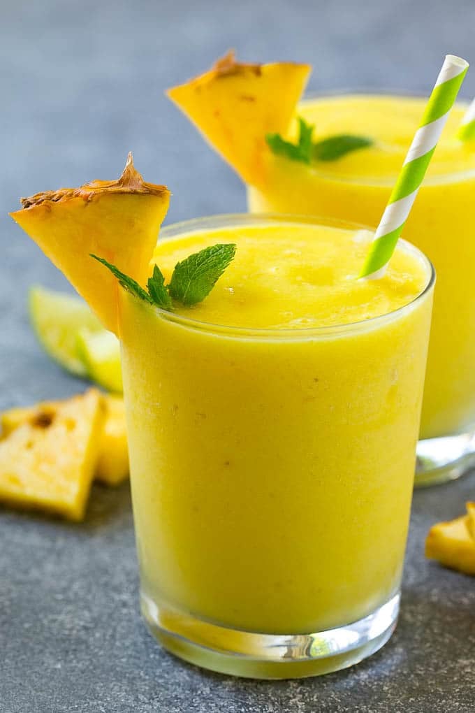 Order Pineapple Smoothie (Cup size) food online from Kabob Kabob store, Lathrup Village on bringmethat.com