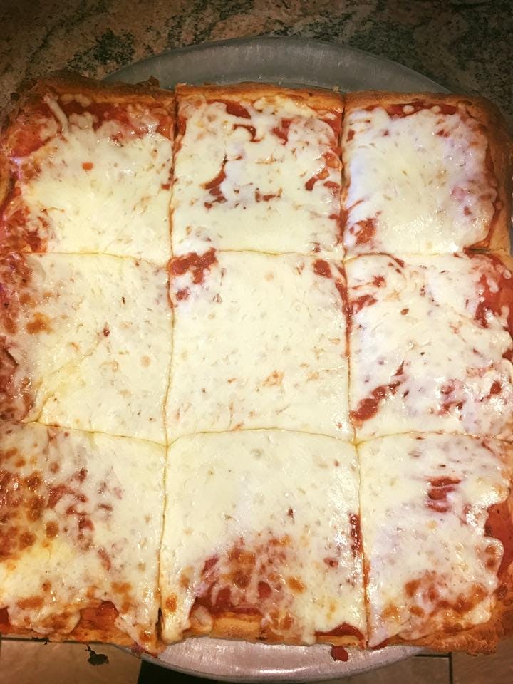Order Sicilian Cheese Pizza - Square 16" food online from Sal Pizza Randa store, Quakertown on bringmethat.com