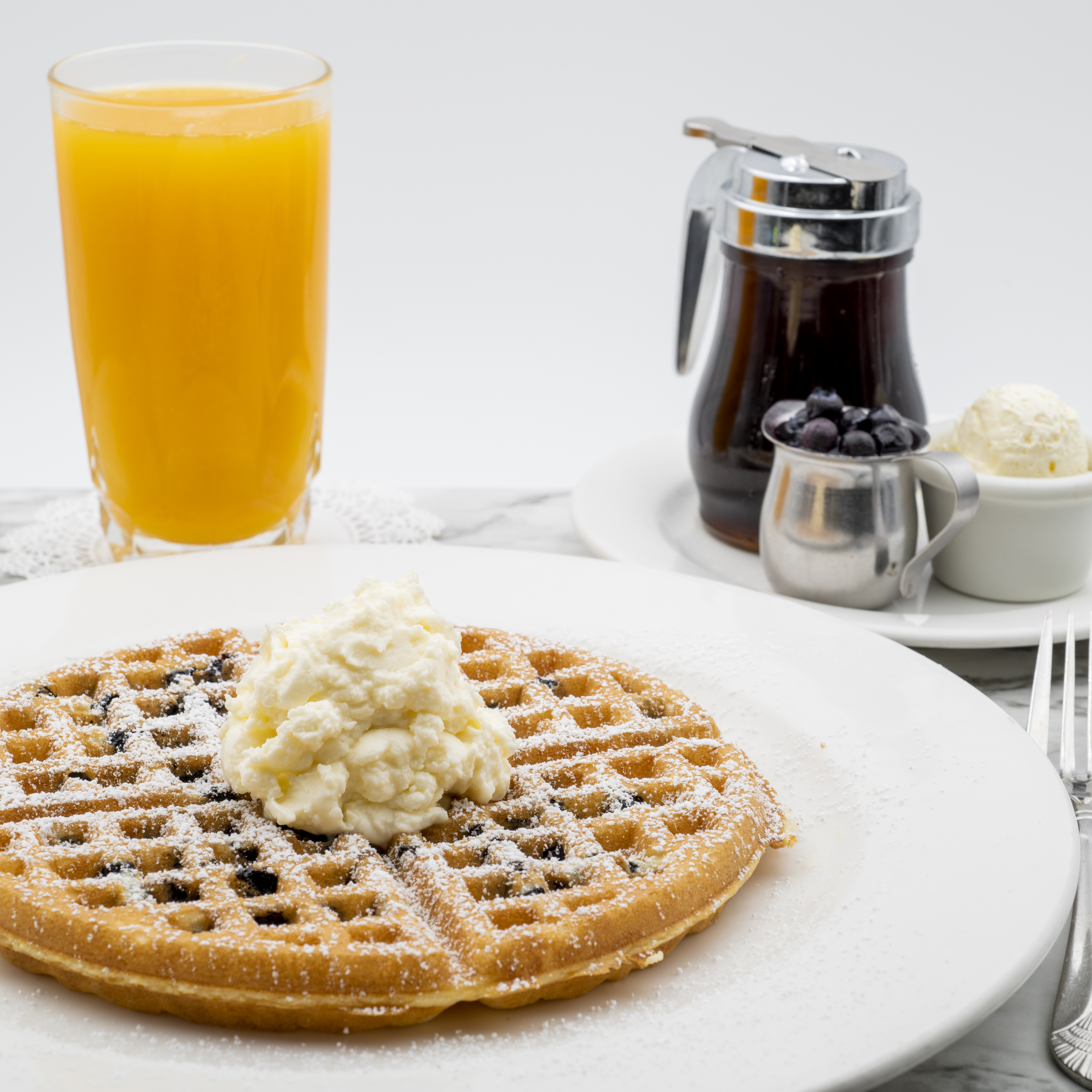 Order Blueberry Waffle food online from Original Pancake House store, Plano on bringmethat.com