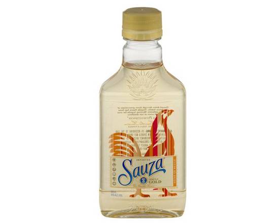 Order Sauza Gold, 200mL tequila (40.0% ABV) food online from Central Liquor Market store, Los Angeles on bringmethat.com