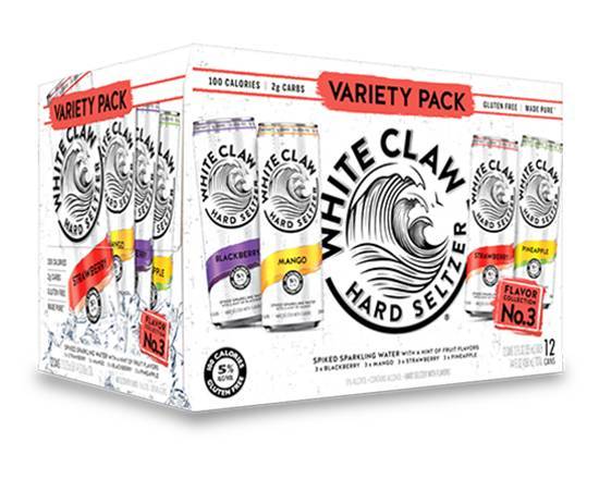Order White Claw Seltzer Variety, 12pk-12oz can beer (8% ABV) food online from Samco Food Store store, Bakersfield on bringmethat.com