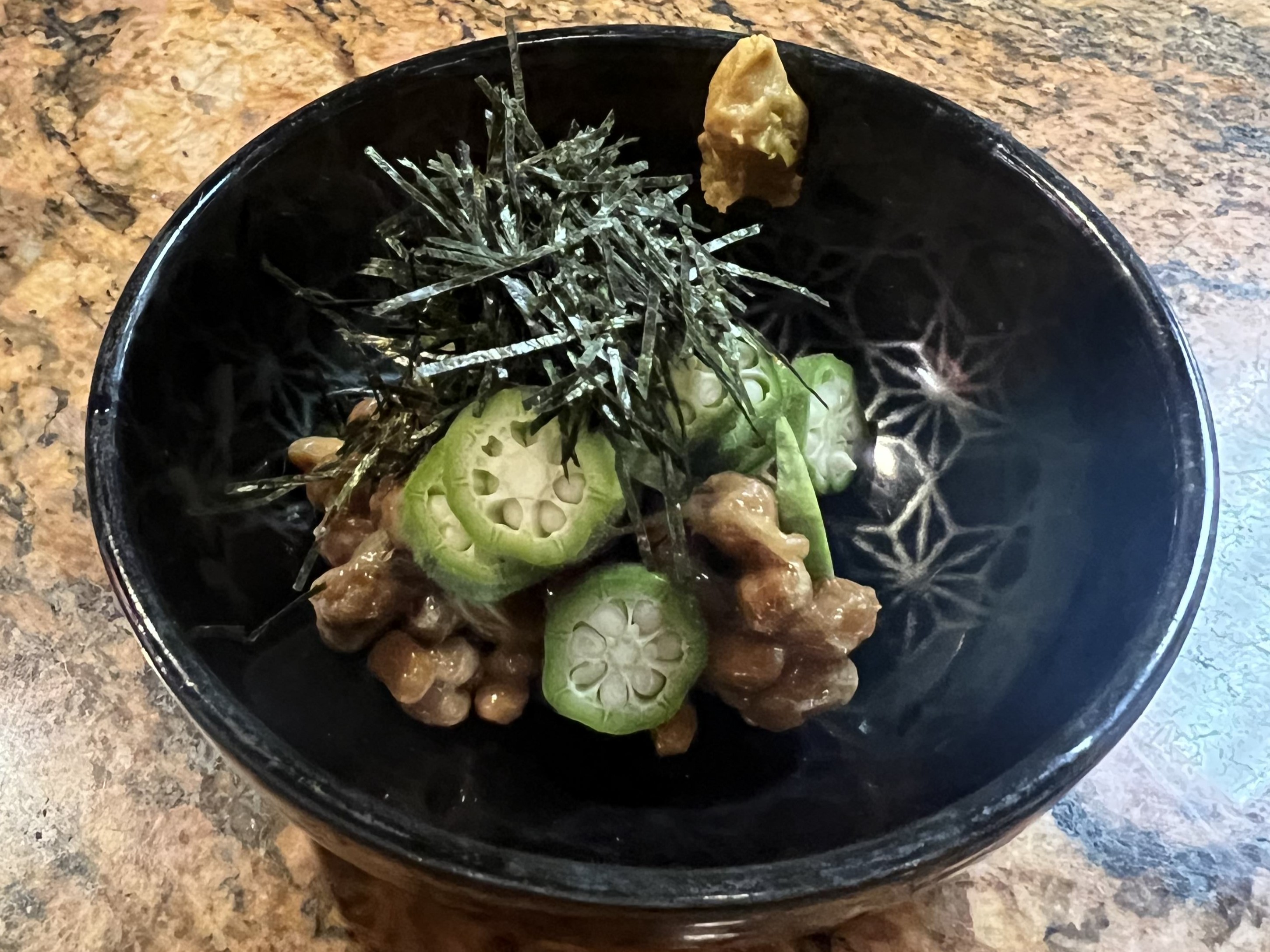 Order Okra Natto food online from Ichiza Sake House store, Las Vegas on bringmethat.com