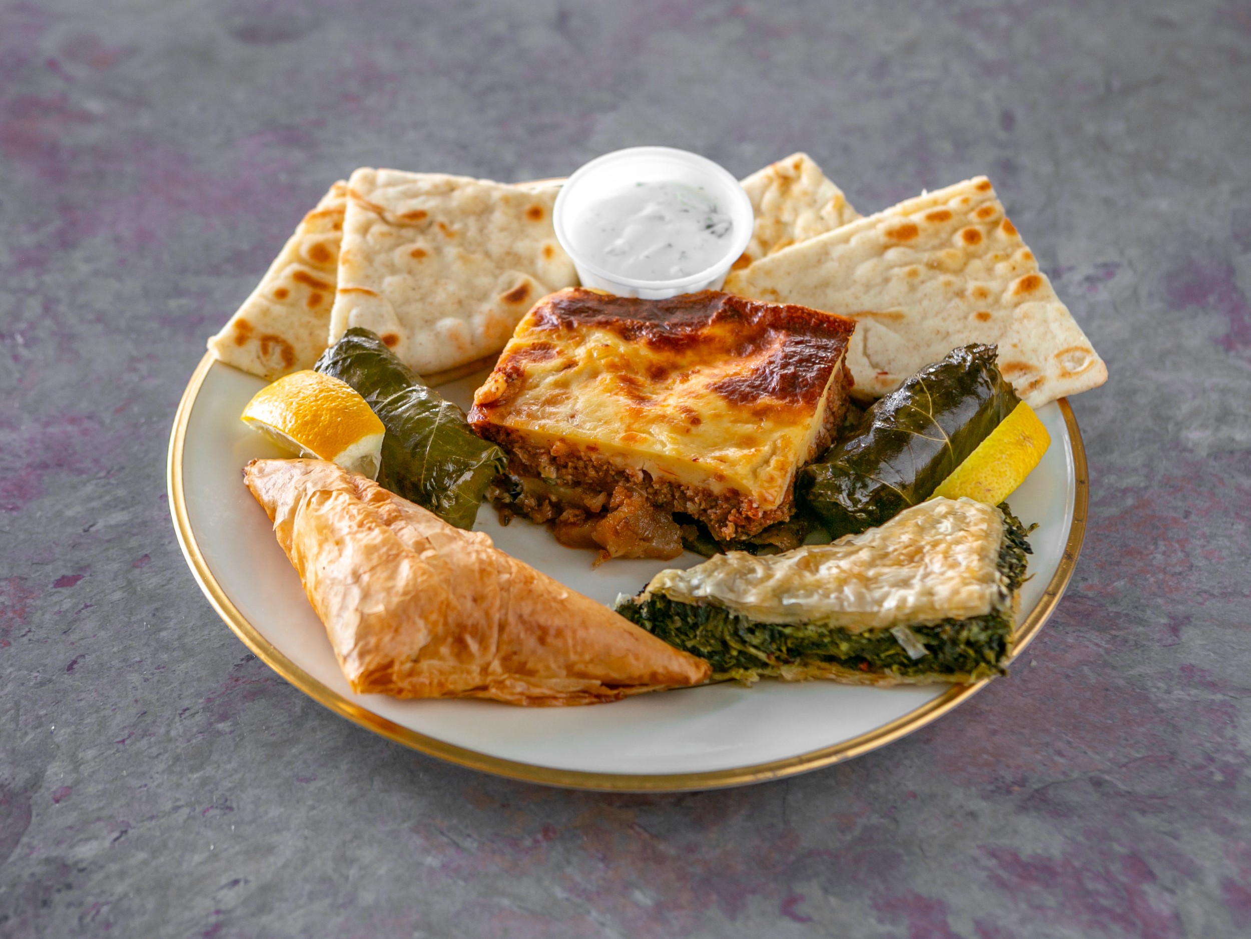 Order Moussaka food online from Never On Sunday store, Kansas City on bringmethat.com