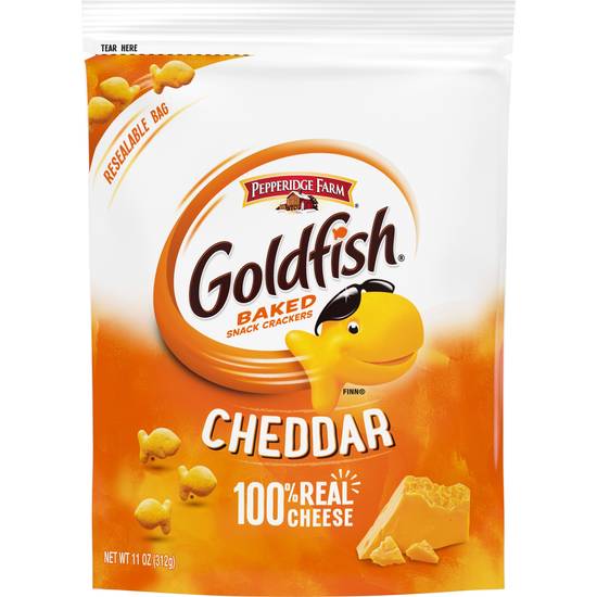 Order Pepperidge Farm Goldfish Cheddar Baked Snack Crackers, 11 OZ food online from Cvs store, DOVER on bringmethat.com