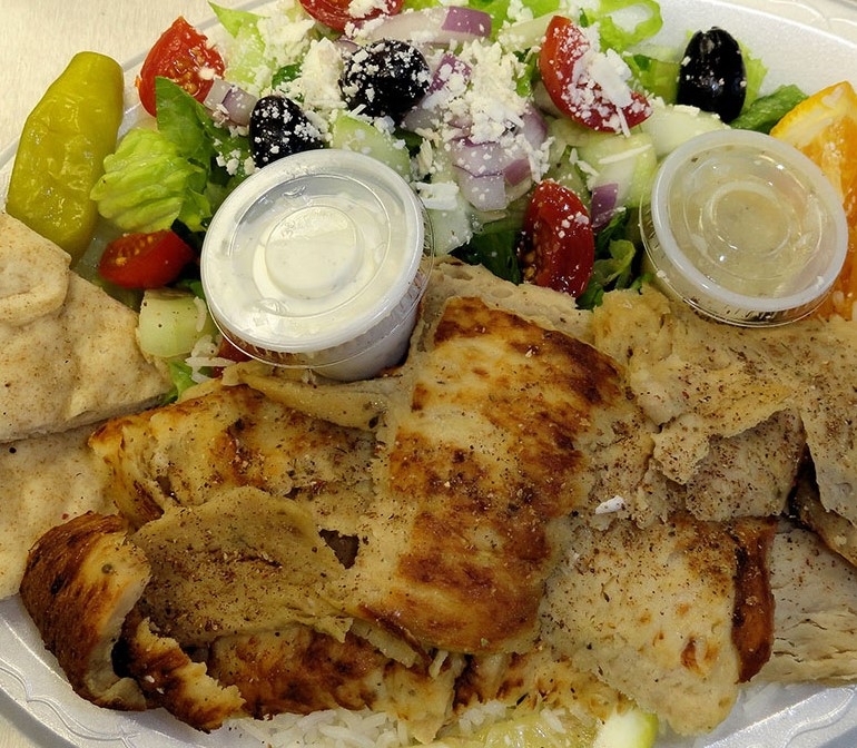 Order Platter Chicken Gyro food online from Meraki Taverna store, Armonk on bringmethat.com