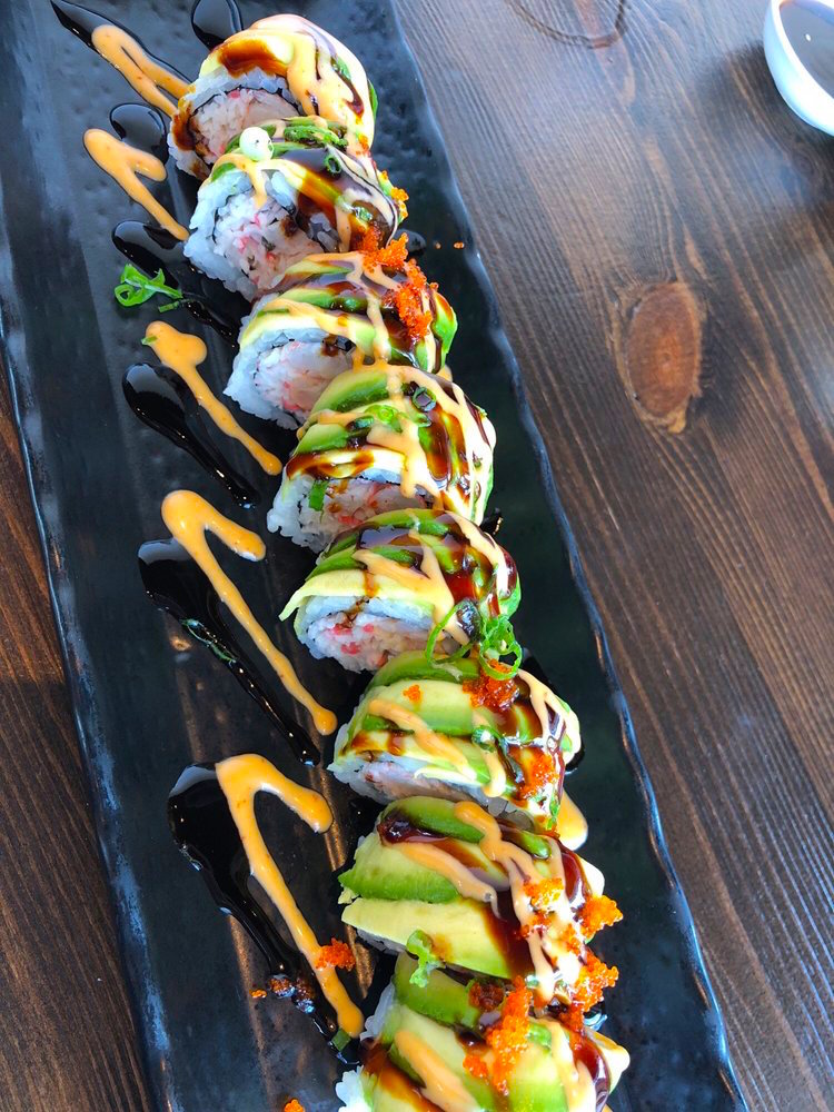 Order Green Lantern Roll food online from Naked Fish Japanese Restaurant store, Chino Hills on bringmethat.com