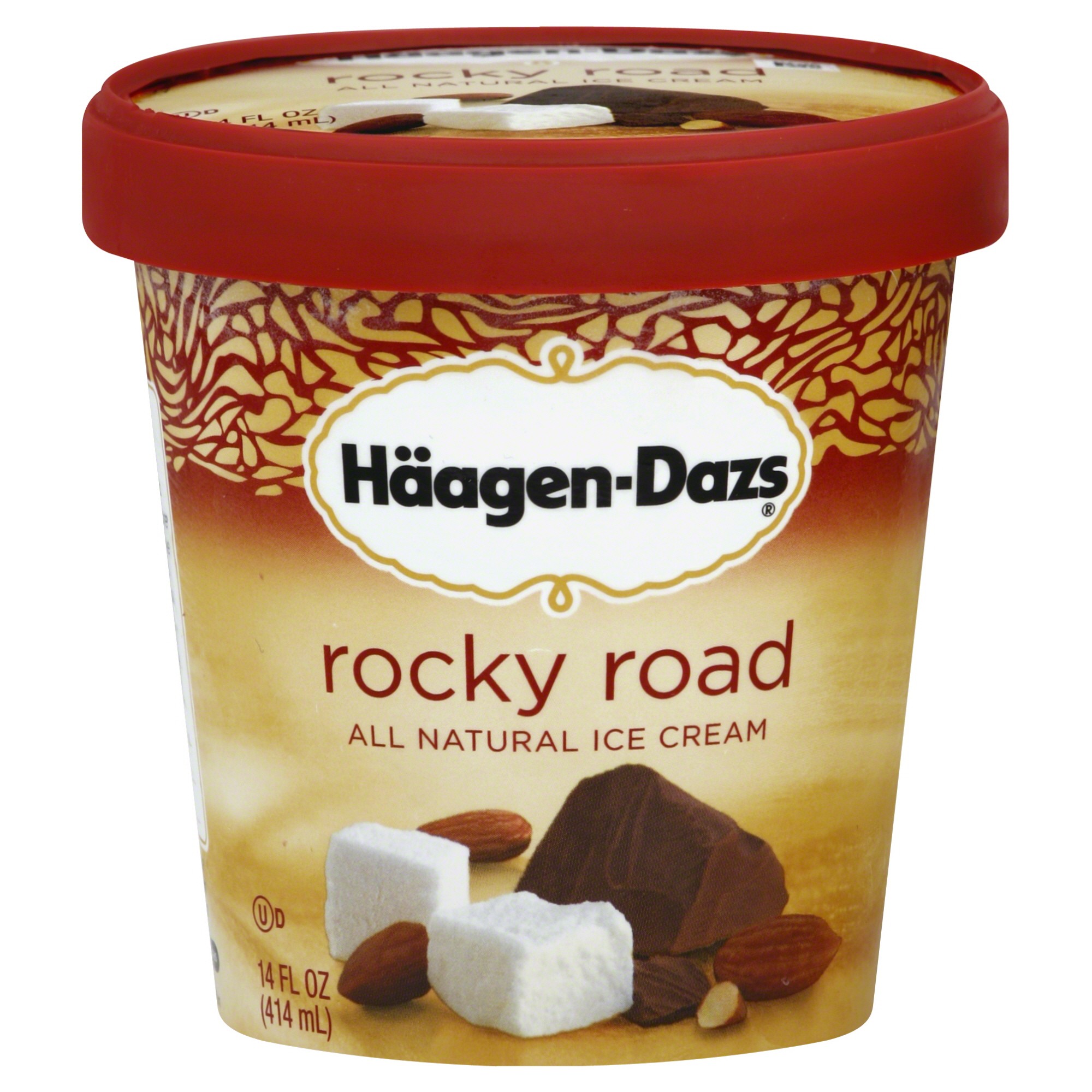 Order Haagen Dazs Ice Cream, Rocky Road - 14 fl oz food online from Rite Aid store, Redwood City on bringmethat.com