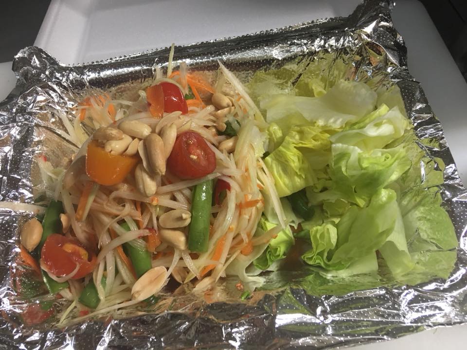 Order SL4. Papaya Salads food online from Crazy Thai Restaurant store, Beaver Falls on bringmethat.com
