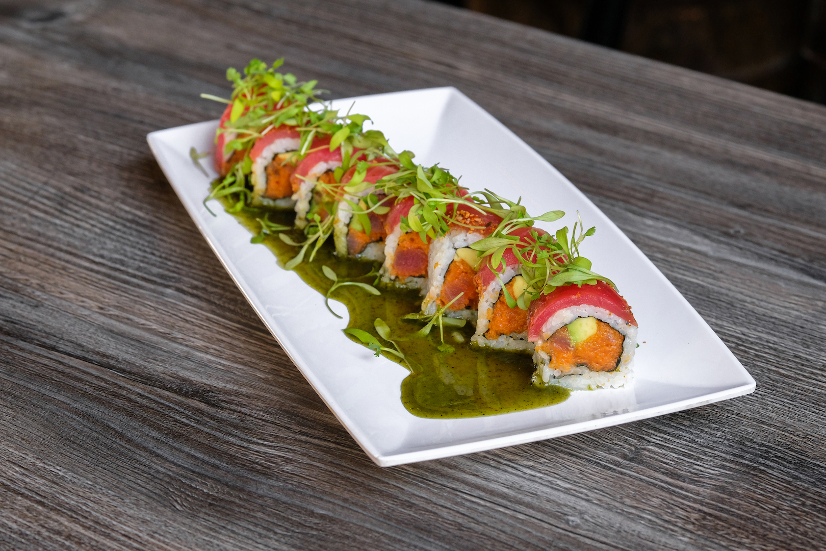 Order Tuna Revenge Roll food online from Nozomi 2 Sushi And Bbq store, La Jolla on bringmethat.com