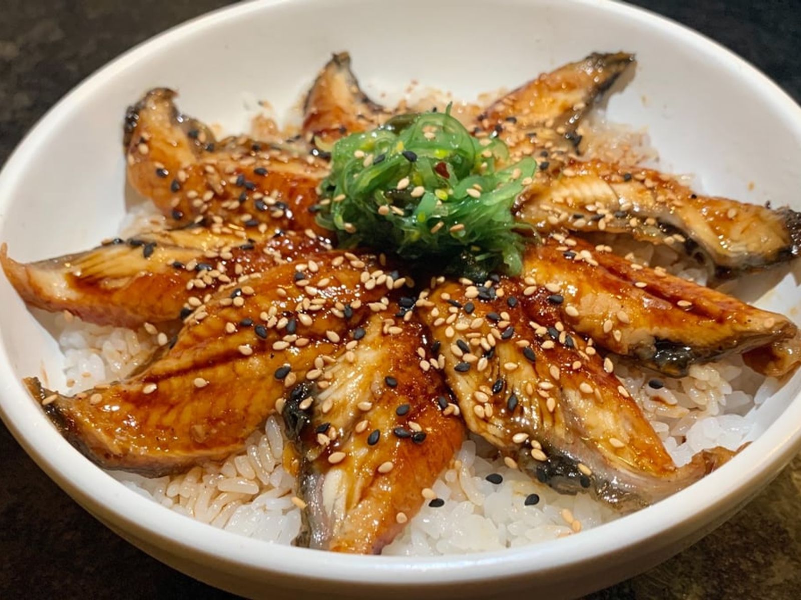Order Unagi Donburi food online from Momiji Sushi Restaurant store, Salem on bringmethat.com