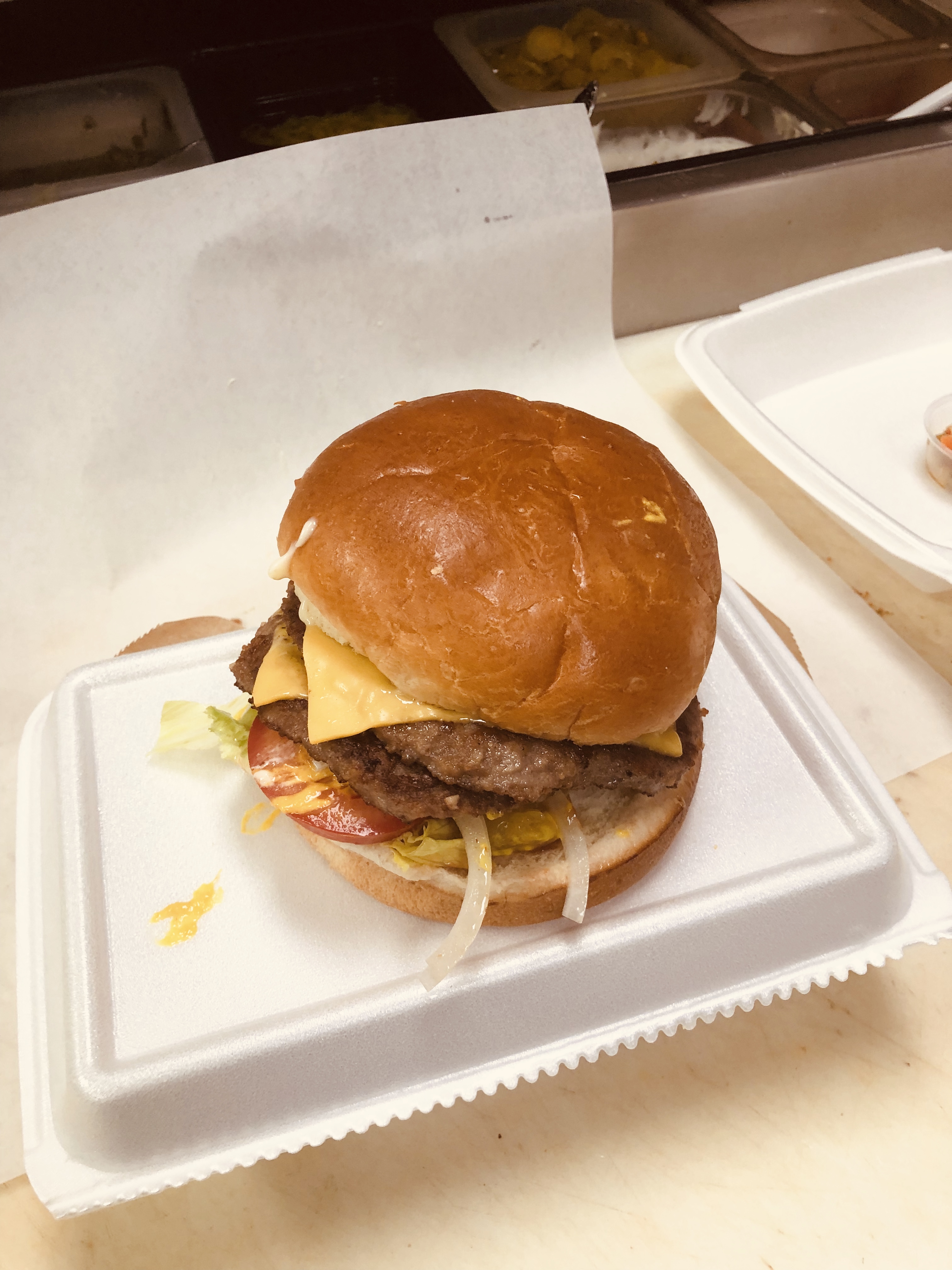 Order 1/4 lb. Hamburger food online from Babas Famous Steak & Lemonade store, Chicago on bringmethat.com