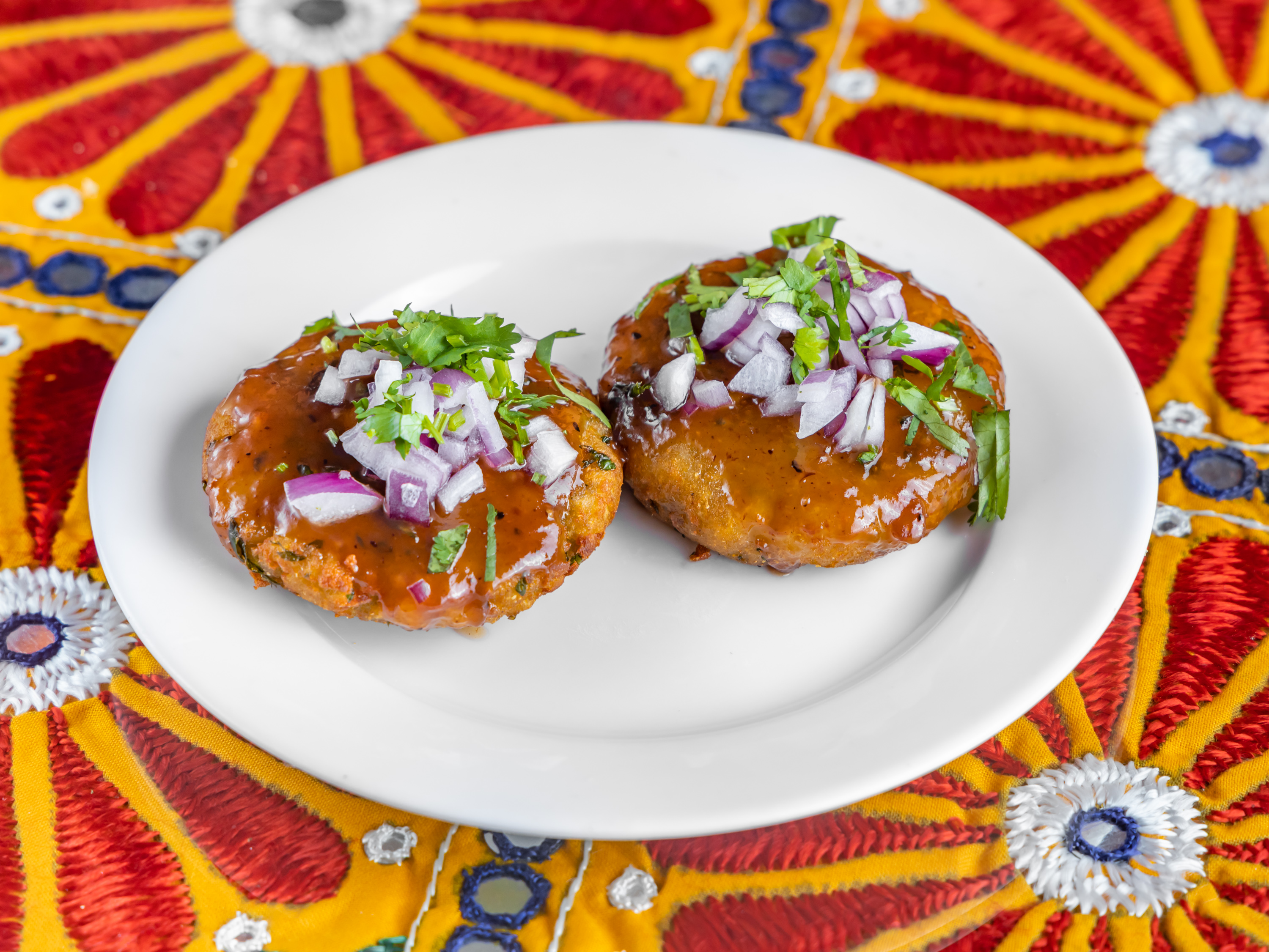 Order Aloo Tikki Appetizer food online from Electric Karma store, Los Angeles on bringmethat.com