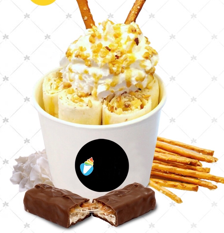 Order R16. Snickers Ice Cream food online from Ice And Fire Ice Cream store, Milford on bringmethat.com