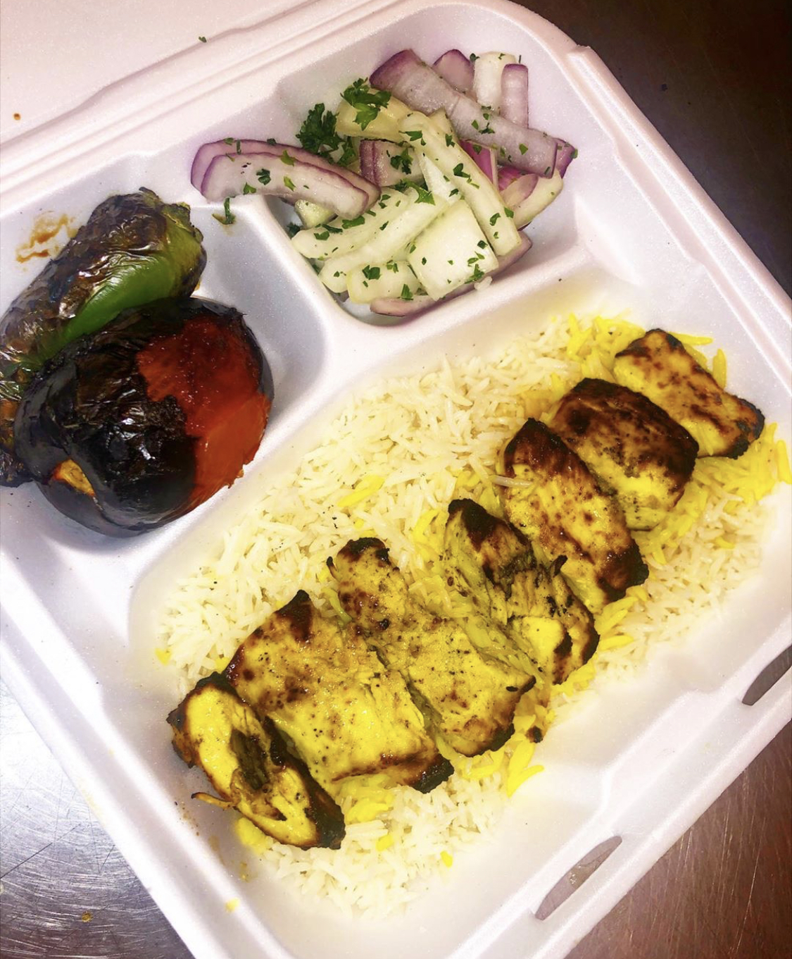 Order 2. Chicken Breast with Rice food online from Dream Kabob House store, Los Angeles on bringmethat.com