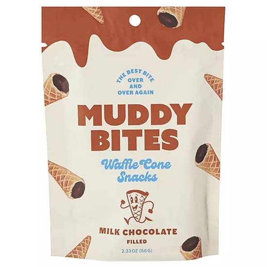 Order Muddy Bites Waffle Cone Snacks - Milk Chocolate food online from IV Deli Mart store, Goleta on bringmethat.com