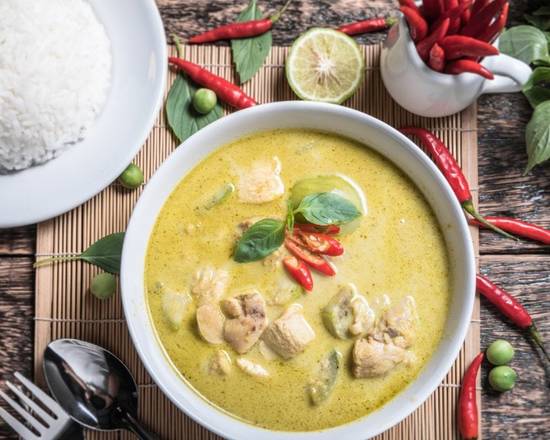 Order Chicken Green Curry (TGC)  food online from One Stop Kitchen store, San Jose on bringmethat.com
